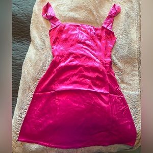 Meshki Carina Tie Back Mini Slip Dress